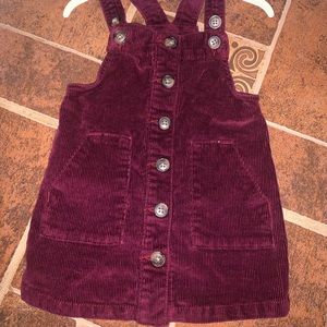 Wonder nation girl dress burgundy size 18 months.